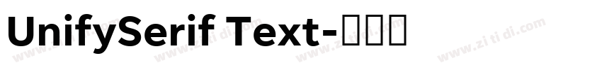 UnifySerif Text字体转换